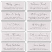 Chic Calligraphy Wedding Guest Address Labels (Vorderseite)