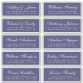 Chic Calligraphy Wedding Guest Address Labels (Vorderseite)