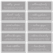 Chic Calligraphy Wedding Guest Address Labels (Vorderseite)