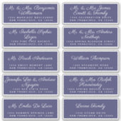 Chic Calligraphy Wedding Guest Address Labels (Vorderseite)