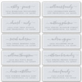 Chic Calligraphy Wedding Guest Address Labels (Vorderseite)
