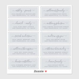 Chic Calligraphy Wedding Guest Address Labels