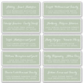 Chic Calligraphy Wedding Guest Address Labels (Vorderseite)