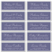 Chic Calligraphy Wedding Guest Address Labels (Vorderseite)