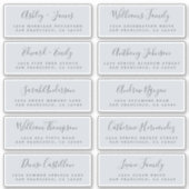 Chic Calligraphy Wedding Guest Address Labels (Vorderseite)