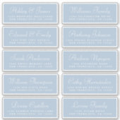 Chic Calligraphy Wedding Guest Address Labels (Vorderseite)