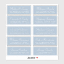 Chic Calligraphy Wedding Guest Address Labels