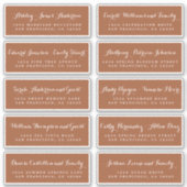 Chic Calligraphy Wedding Guest Address Labels (Vorderseite)