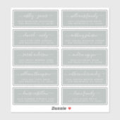 Chic Calligraphy Wedding Guest Address Labels (Blatt)