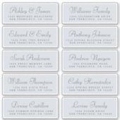 Chic Calligraphy Wedding Guest Address Labels (Vorderseite)