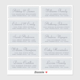Chic Calligraphy Wedding Guest Address Labels