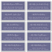 Chic Calligraphy Wedding Guest Address Labels (Vorderseite)