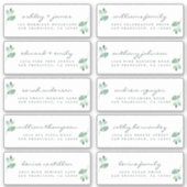 Chic Calligraphy Wedding Guest Address Labels (Vorderseite)