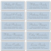 Chic Calligraphy Wedding Guest Address Labels (Vorderseite)