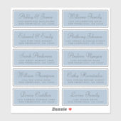 Chic Calligraphy Wedding Guest Address Labels (Blatt)