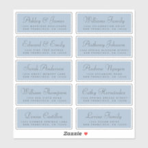 Chic Calligraphy Wedding Guest Address Labels