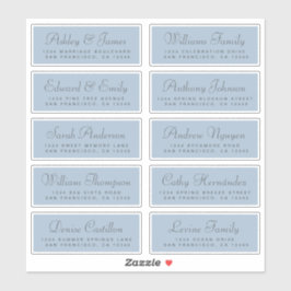 Chic Calligraphy Wedding Guest Address Labels