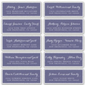 Chic Calligraphy Wedding Guest Address Labels (Vorderseite)