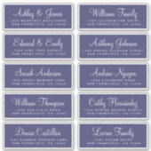 Chic Calligraphy Wedding Guest Address Labels (Vorderseite)