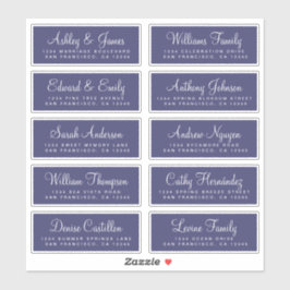 Chic Calligraphy Wedding Guest Address Labels