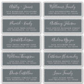 Chic Calligraphy Wedding Guest Address Labels (Vorderseite)