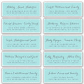 Chic Calligraphy Wedding Guest Address Labels (Vorderseite)