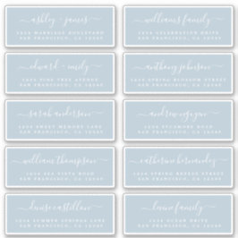 Chic Calligraphy Wedding Guest Address Labels