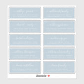 Chic Calligraphy Wedding Guest Address Labels (Blatt)