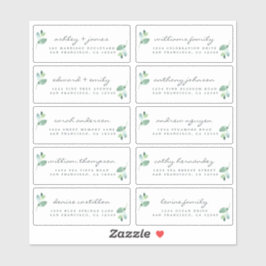 Chic Calligraphy Wedding Guest Address Labels
