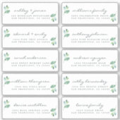 Chic Calligraphy Wedding Guest Address Labels (Vorderseite)