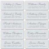 Chic Calligraphy Wedding Guest Address Labels (Vorderseite)