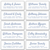 Chic Calligraphy Wedding Guest Address Labels (Vorderseite)
