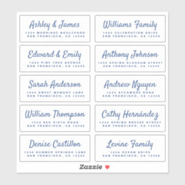 Chic Calligraphy Wedding Guest Address Labels