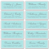 Chic Calligraphy Wedding Guest Address Labels (Vorderseite)