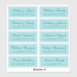 Chic Calligraphy Wedding Guest Address Labels