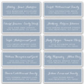 Chic Calligraphy Wedding Guest Address Labels (Vorderseite)