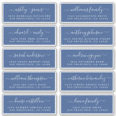 Chic Calligraphy Wedding Guest Address Labels (Vorderseite)