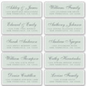 Chic Calligraphy Wedding Guest Address Labels (Vorderseite)