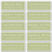 Chic Calligraphy Wedding Guest Address Labels (Vorderseite)