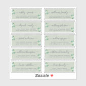 Chic Calligraphy Wedding Guest Address Labels (Blatt)
