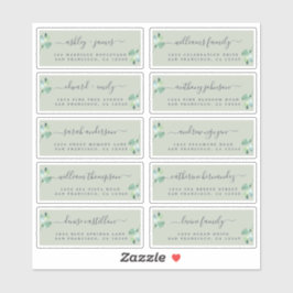Chic Calligraphy Wedding Guest Address Labels