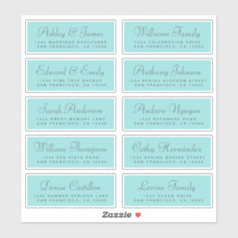 Chic Calligraphy Wedding Guest Address Labels
