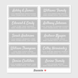 Chic Calligraphy Wedding Guest Address Labels