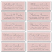 Chic Calligraphy Wedding Guest Address Labels (Vorderseite)
