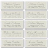Chic Calligraphy Wedding Guest Address Labels (Vorderseite)