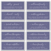 Chic Calligraphy Wedding Guest Address Labels (Vorderseite)