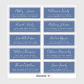 Chic Calligraphy Wedding Guest Address Labels (Blatt)