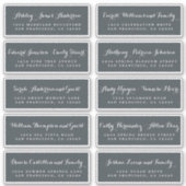 Chic Calligraphy Wedding Guest Address Labels (Vorderseite)