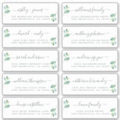 Chic Calligraphy Wedding Guest Address Labels (Vorderseite)