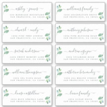 Chic Calligraphy Wedding Guest Address Labels